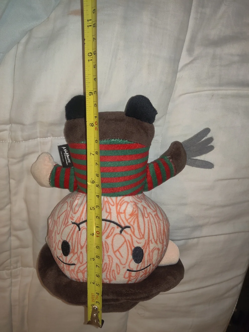 Freddy Krueger Nightmare On Elm Street Plush Striped Green & Red Plush Dog Toy